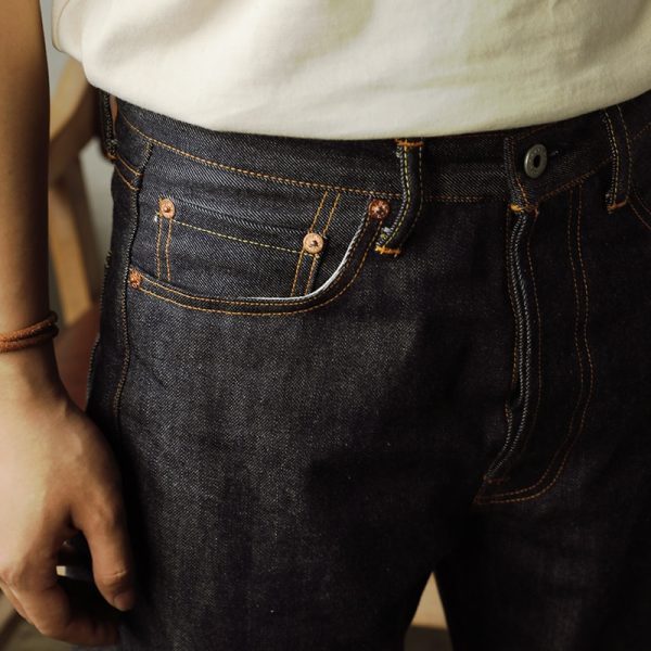 Best Raw Denim Jeans 14oz Selvedge Denim Pants - Image 4