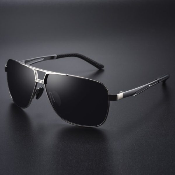 Square Retro Photochromic Aluminum Sunglasses Men Polarized Driving Women Sun Glasses For Men Brown Oculos de sol - Image 2