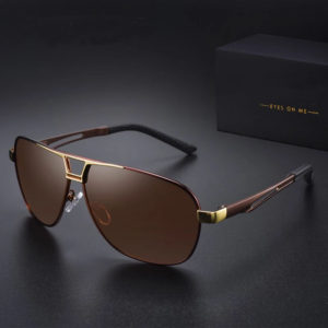 Square Retro Photochromic Aluminum Sunglasses Men Polarized Driving Women Sun Glasses For Men Brown Oculos de sol