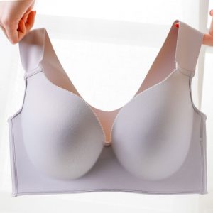 Women Seamless Active Bra Wireless Pad Vest Underwear Big Size Thin Cup D E 90 105 Full Cover Big Stretch Minimizer Brassiere