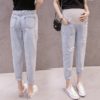 Maternity Pants Thin Section Stomach Lift Ultra-Thin Denim Pants Pregnant Women Jeans for Pregnant Women - Image 2