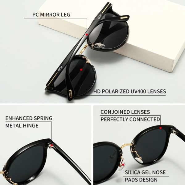Polarized Lady Sunglasses Cat Eye Fashion Sun Glasses Luxury Woman Female Brand Ultralight Frame Tourism Party Leisu - Image 2