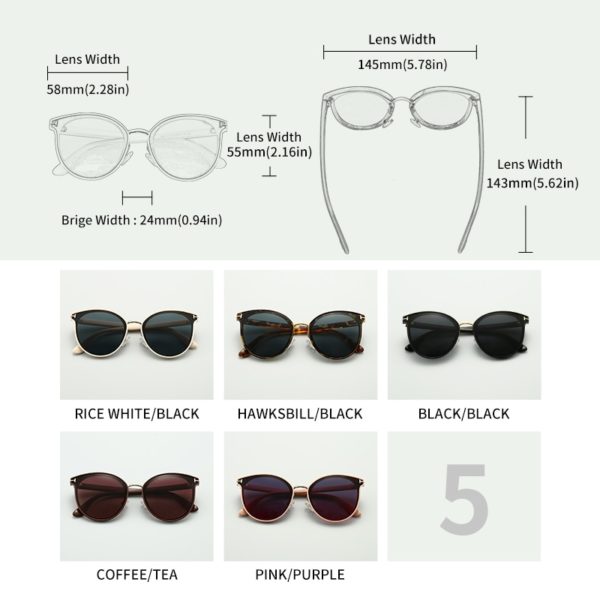 Polarized Lady Sunglasses Cat Eye Fashion Sun Glasses Luxury Woman Female Brand Ultralight Frame Tourism Party Leisu - Image 3