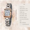 Square Watch For Ladies Rose Gold Luxury Women Watches - Image 4
