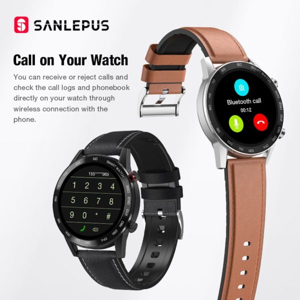 2021 SANLEPUS ECG Smart Watch Dial Call Smartwatch Men Sport Fitness Bracelet Clock Watches For Android 1