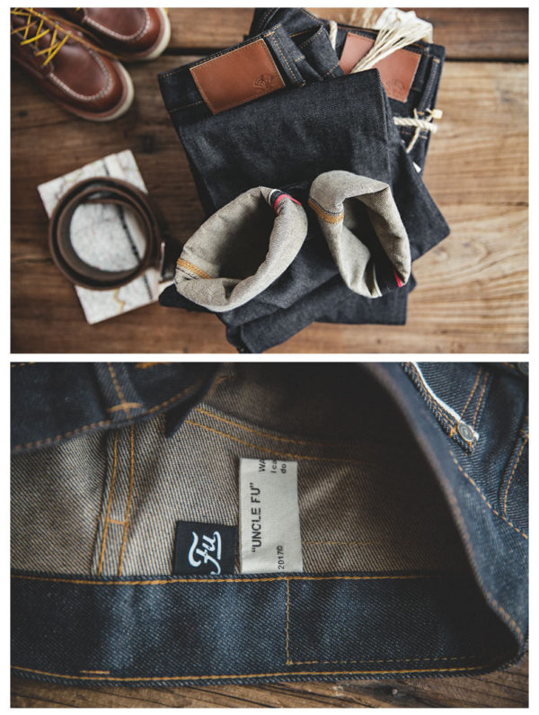 Workwear Cotton Durable Selvage Jeans Men Blue - Image 2