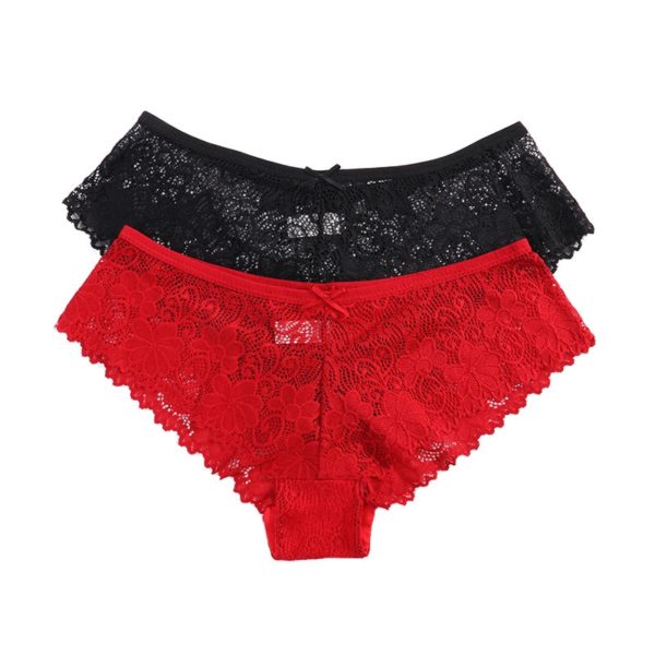3 Pcs Panties for Woman Underwear Sexy Lace Breathable Soft Lingerie Female Briefs Panty Sexy Transparent Women's Underpants - Image 2