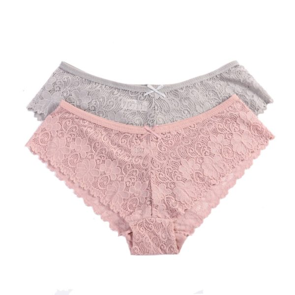 3 Pcs Panties for Woman Underwear Sexy Lace Breathable Soft Lingerie Female Briefs Panty Sexy Transparent Women's Underpants - Image 3