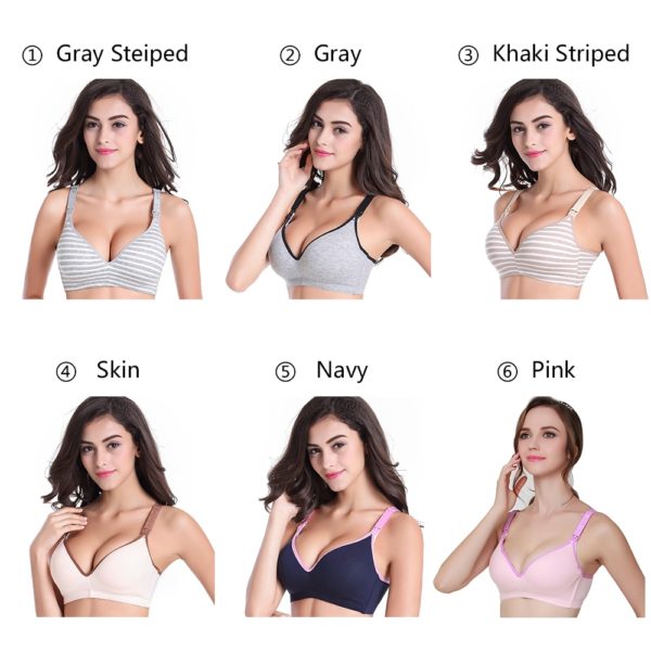 3PC lot Maternity Nursing Bras Cotton Breastfeeding Pregnant Women Pregnancy Underwear Breast Feeding Bra Clothing 1