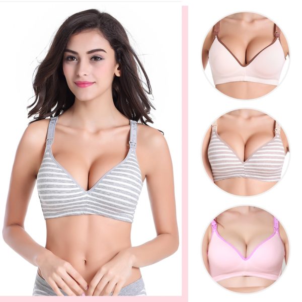 3PC lot Maternity Nursing Bras Cotton Breastfeeding Pregnant Women Pregnancy Underwear Breast Feeding Bra Clothing 4