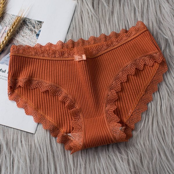 3PCS/lot Cotton Panties Women Comfortable Underwears Sexy Middle-Waisted Underpants Female Lingerie Big Size Ladies Briefs - Image 2