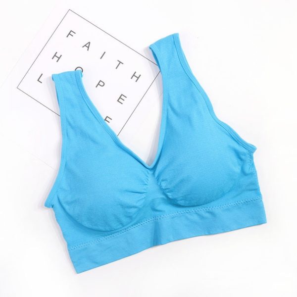 3PCS/lot Seamless Bra With Pads Plus Size Bras For Women Active Bra Wireless Brassiere Push Up Big Size Vest Wireless BH 5XL - Image 4