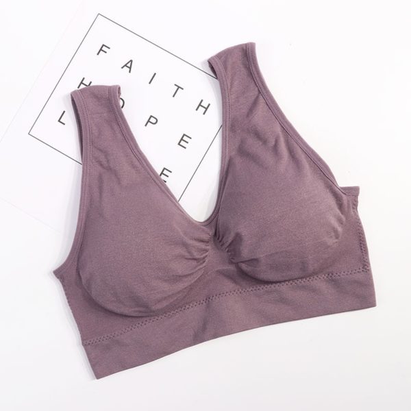 3PCS/lot Seamless Bra With Pads Plus Size Bras For Women Active Bra Wireless Brassiere Push Up Big Size Vest Wireless BH 5XL - Image 5