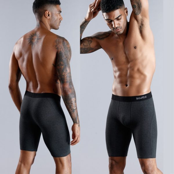 3pcs Set Long Leg Boxer Shorts Underwear For Men Cotton Underpants Men s Panties Brand Underware 1