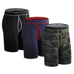 3pcs Set Long Leg Boxer Shorts Underwear For Men Cotton Underpants Men's Panties Brand Underware Boxershorts Sexy homme hot