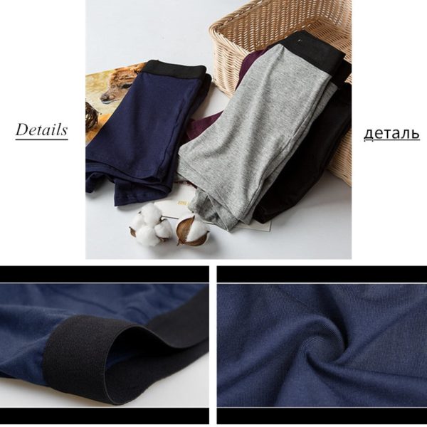 4pcs/Lot Men's Panties Boxers Shorts Homme Underpants Cotton Underwear Calzoncillos Hombre for Man Sexy Male Trunk Underpanties - Image 4