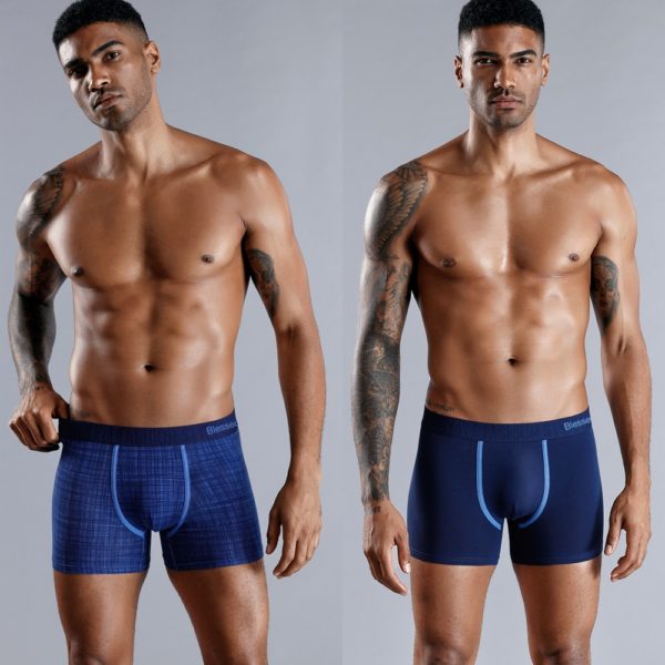 4pcs Set Men Boxer Shorts Soft Boxers for Men's Panties Men’s Underpants Male Cotton Sexy Underwear Boxershorts Family Calecon - Image 2