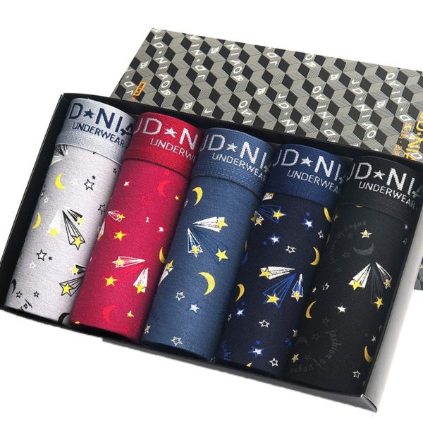 5Pcs/lot Men Underwear Cotton Boxer Men Underpants Comfortable Breathable Men's Panties Underwear Trunk Boxershorts Man Boxer - Image 3