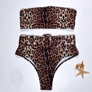 High Waist Bikini Sexy Black Swimwear Women Swimsuit High Leg Bandeau Bikinis Set Swimming for Bathing Suit Woman Swimsuits