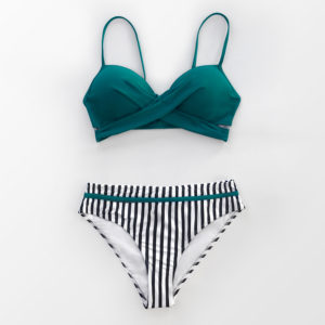 Push Up Floral Wrap Bikini Sets Women Sexy Thong Two Pieces Swimsuits Girl Beach Bathing Suits Swimwear