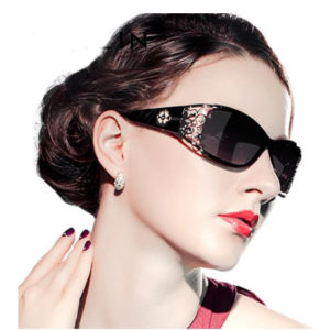 Luxury Vintage Fashion Women Polarized Sunglasses Ladies Driving Dark Shades Hollow Lace Feminine Trendy UV400 Eyewear