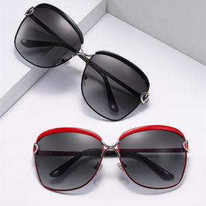 Polarized Ladies Sunglasses Women Gradient Lens Round Sun Glasses Square Luxury Brand Oculos Lunette De Soleil Femme