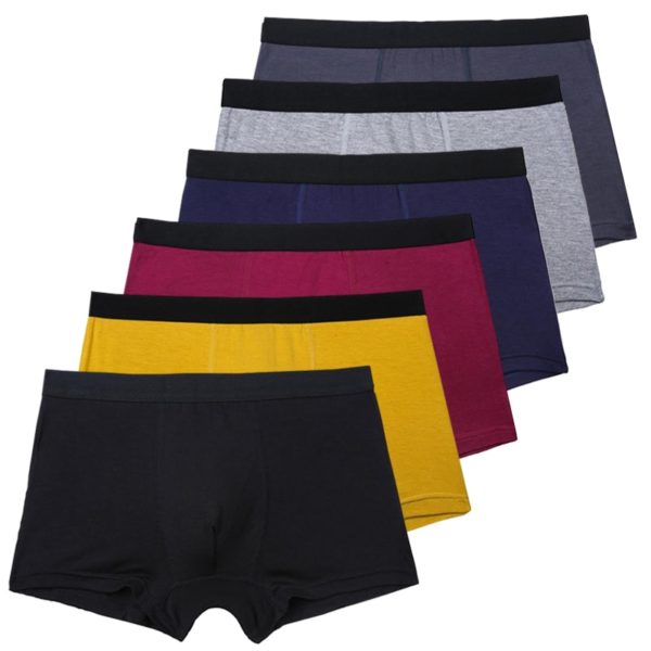 6pcs lot Boxer Men Bamboo Fiber Breathable Underpants Male Panties Hombre Black Underwear Man Elastic Mens