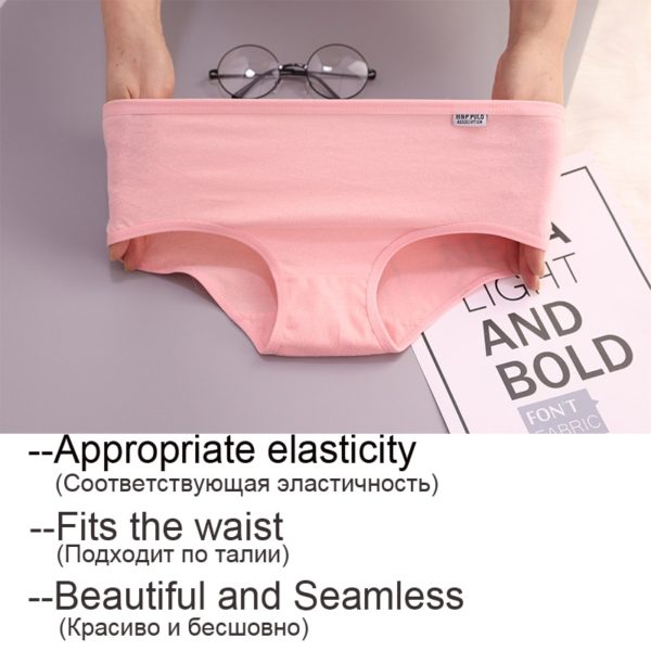 7PCS Panties for Women Girls Underwear Cotton Panties Cueca Calcinhas Sexy Lingerie Breathable Briefs Female Plus 1