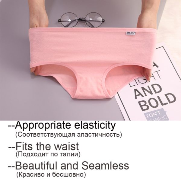 7PCS Panties for Women Girls Underwear Cotton Panties Cueca Calcinhas Sexy Lingerie Breathable Briefs Female Plus Size Pantys - Image 2