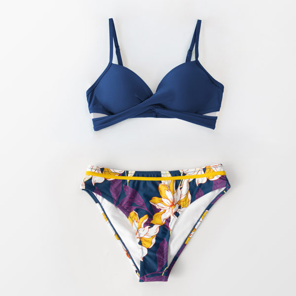 Push Up Floral Wrap Bikini Sets Women Sexy Thong Two Pieces Swimsuits Girl Beach Bathing Suits Swimwear - Image 4