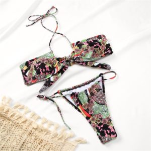 Folds Bikini Swimsuit Push Up Bikini Set Bathing Suit Women Swimwear Solid Color Bikinis Sexy Biquini Beachwear Swimsuits