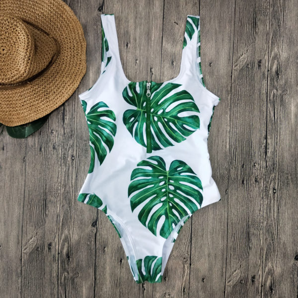 Striped Swimwear One Piece Swimsuit Women Backless Monokini Swimsuit Sport Bodysuit Beach Bathing Suit Swim Red White - Image 2
