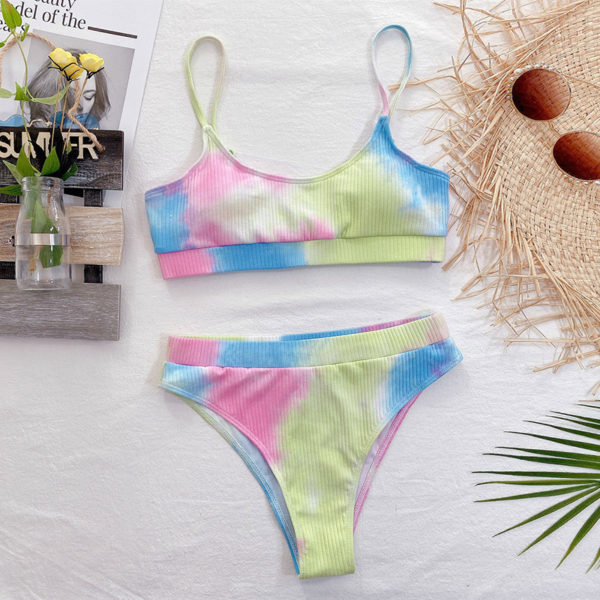 High Waist Bikinis Swimsuits Women Push Up Swimwear Ribbed Strap Bathing Suit Biquini Brazilian Bikini  Beachwear - Image 2