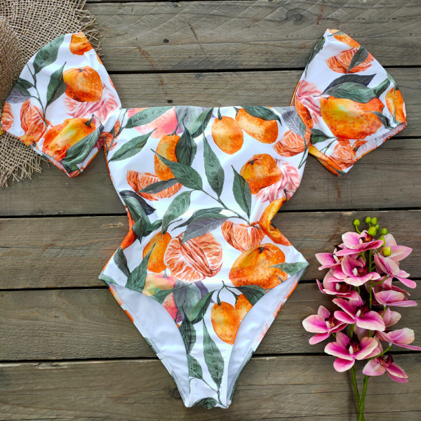 One Piece Swimsuit Sexy Cartoon Printed Swimwear Women Bathing Suit Beach Backless Monokini Swimsuit Female - Image 2
