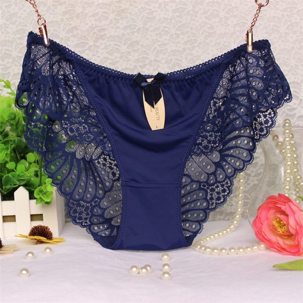 Awaytr Women Panties Briefs Plus Size Hot Underwear for Female Hipster Underpant Sexy Lingerie Lace Cotton 1
