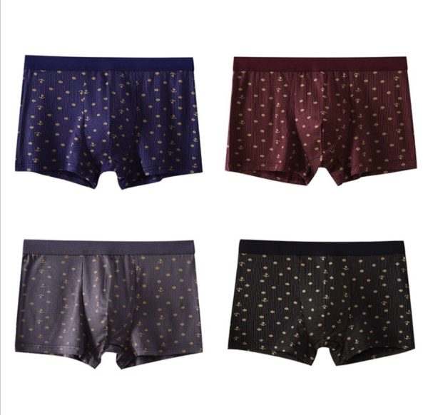 Bamboo Male Panties Sexy Underwear Men Cuecas Boxer New Fashion Boxer Shorts Mens Underware 4pcs/lot Free Shipping - Image 3