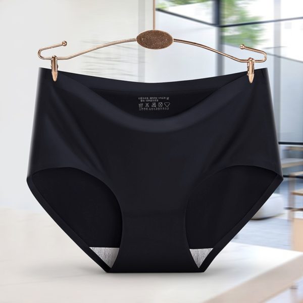 Big Size 4XL Women Seamless Panties Silk Mid Waist Underwear For Female 3Pcs Large Size Women's Panties Set Underpant Lingerie - Image 2