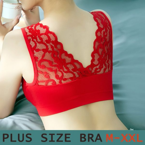 Bras For Women Underwear Plus Size Bra M L XL XXL Brassiere Wireless Bralette Push Up