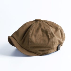 British Style Newsboy Cap Men Cotton Ascot Cap Beckham Khaki Male Spring Summer Vintage Brand New Octagonal Flat Cap