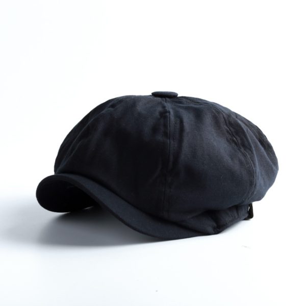 British Style Newsboy Cap Men Cotton Ascot Cap Beckham Khaki Male Spring Summer Vintage Brand New Octagonal Flat Cap - Image 3