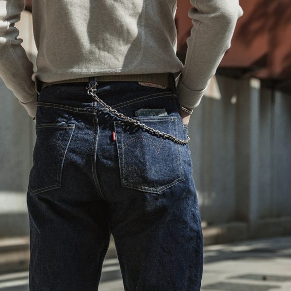 Selvedge Denim Cotton Jeans 44501 Rigid - Image 3
