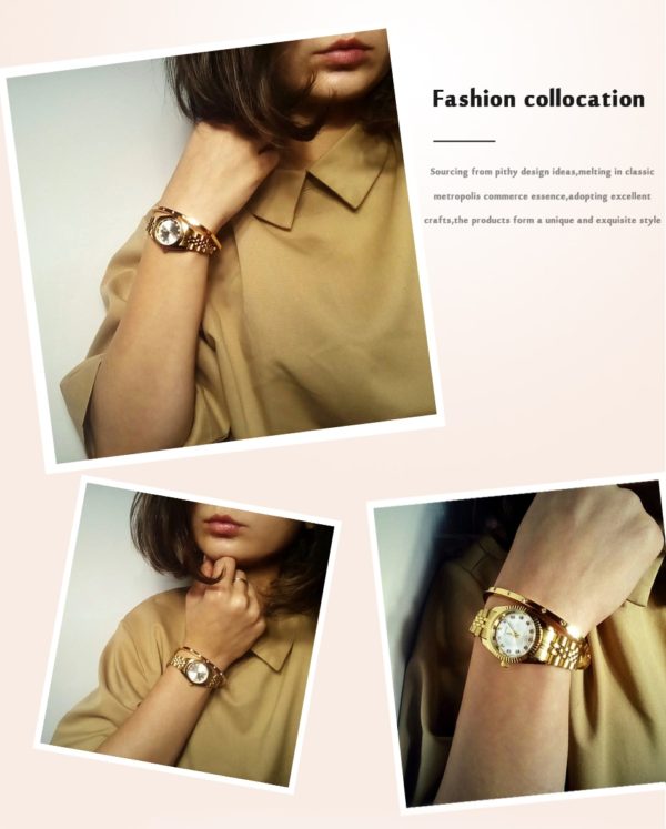 Green Watch Ladies Waterproof Wristwatch - Image 4