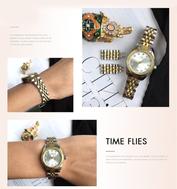 CHENXI Women Golden Silver Classic Quartz Watch Female Elegant Clock Luxury Gift Watches Ladies Waterproof Wristwatch 5