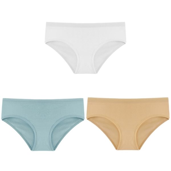 CINOON 3PCS Set Women s Panties Cotton Underwear Solid Color Briefs Girls Low Rise Soft Panty 7.jpg 640x640 7