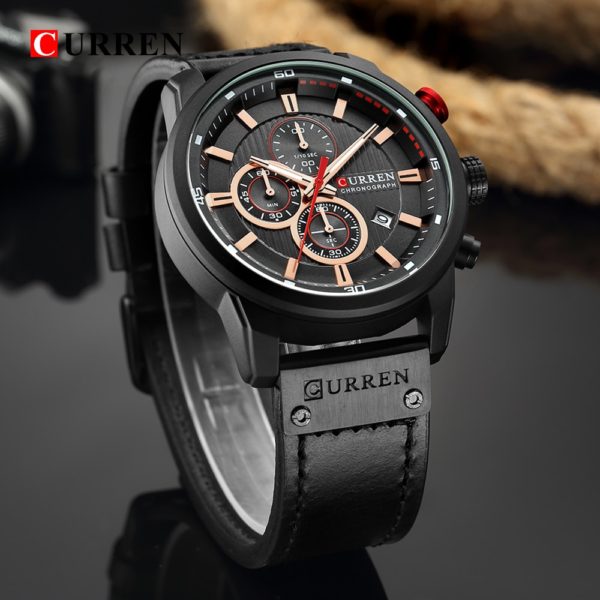 CURREN Fashion Date Quartz Men Watches Top Brand Luxury Male Clock Chronograph Sport Mens Wrist Watch 3