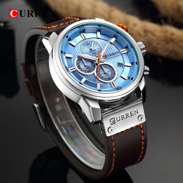 CURREN Fashion Date Quartz Men Watches Top Brand Luxury Male Clock Chronograph Sport Mens Wrist Watch 4