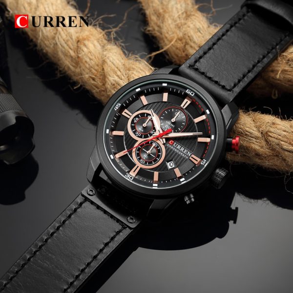 CURREN Fashion Date Quartz Men Watches Top Brand Luxury Male Clock Chronograph Sport Mens Wrist Watch 5