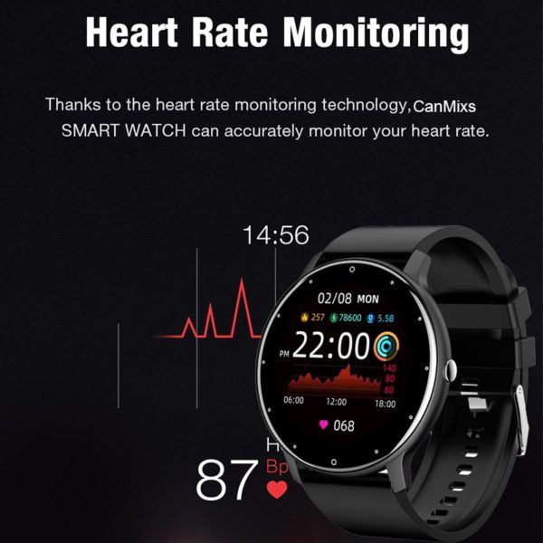 CanMixs 2021 New Smart Watch Women Men Lady Sport Fitness Smartwatch Sleep Heart Rate Monitor Waterproof 3