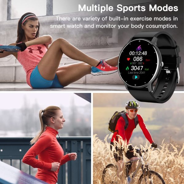 CanMixs 2021 New Smart Watch Women Men Lady Sport Fitness Smartwatch Sleep Heart Rate Monitor Waterproof 4