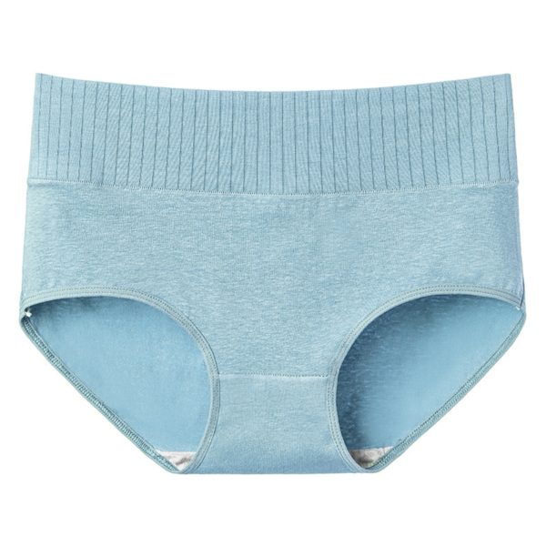 Cotton Women s Underwear Panties High Waist Briefs Solid Color Breathable Underpants Seamless Soft Lingerie Girls 2